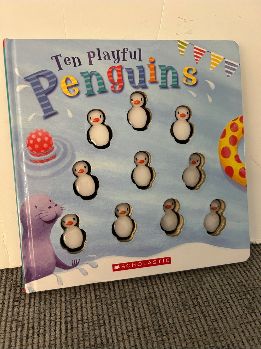 Scholastic Ten Playful Penguins Board Book - counting book by Emily Ford